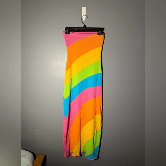 Show Me Your Mumu Island Nights Tube Dress Size Small - Picture 3 of 5